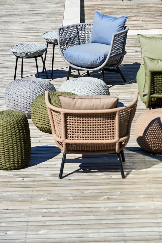 Suka Lounge Fauteuil d'extérieur Jan Kurtz Olive