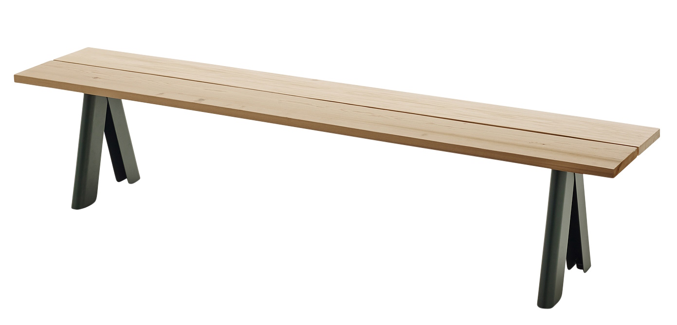 Overlap Bench Banc d'extérieur Skagerak by Fritz Hansen Hunter green