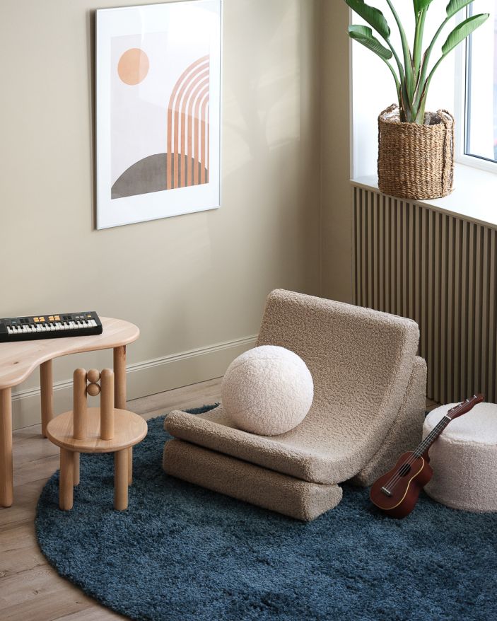 Lune Fauteuil pour enfants Tissu Teddy Wigiwama