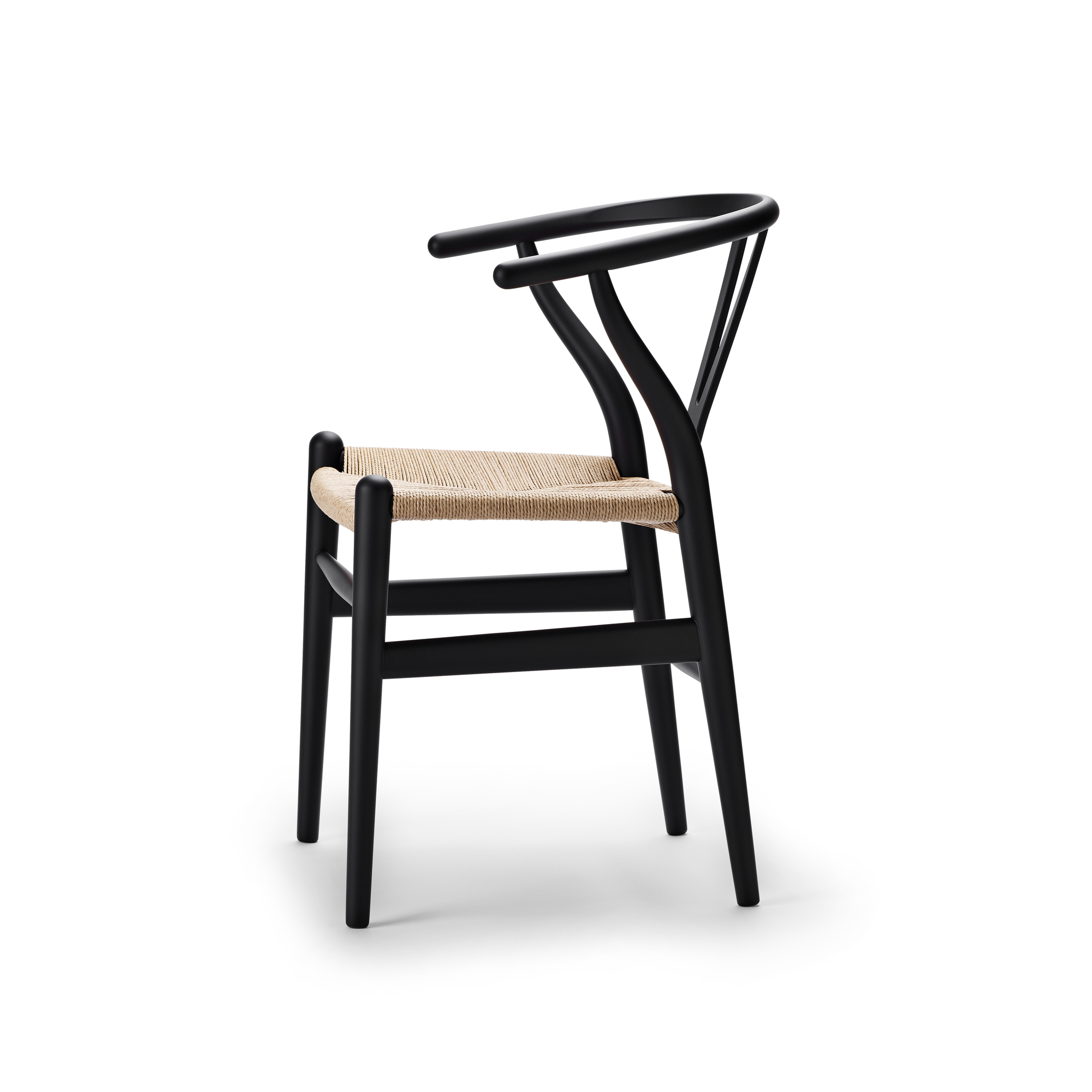CH24 SOFT Wishbone Chair / Y-Chair Chaise Carl Hansen & Søn noir