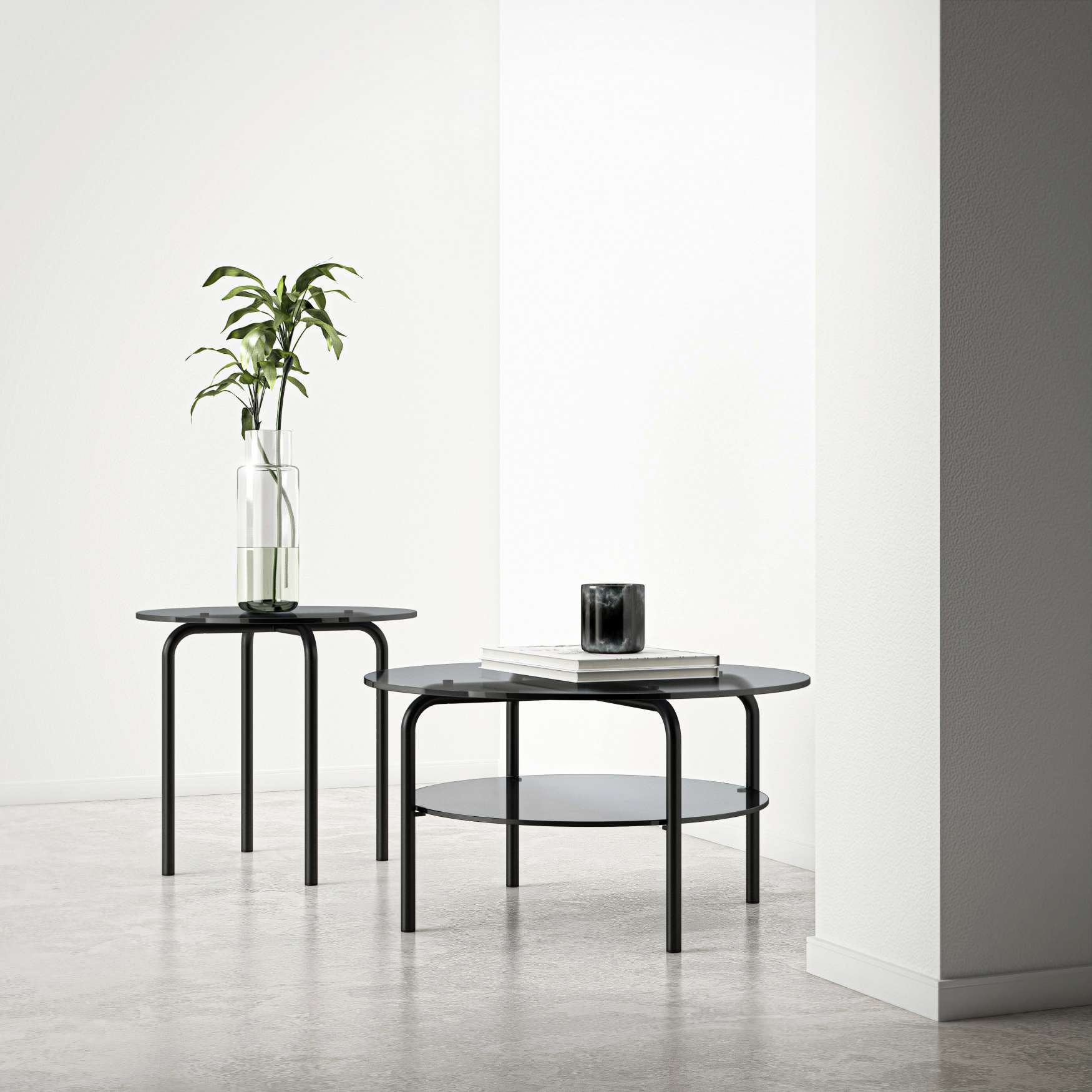 MR 516/1 Table basse avec Compartiment de rangement  Thonet