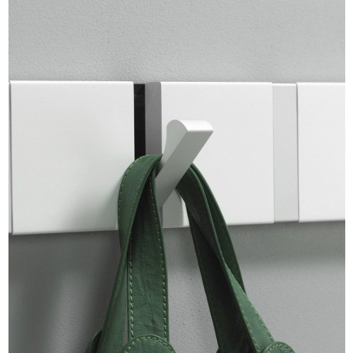 Porte-manteau mural Knax Lite, horizontal, 3 crochets noir Loca OFFRE SPECIALE