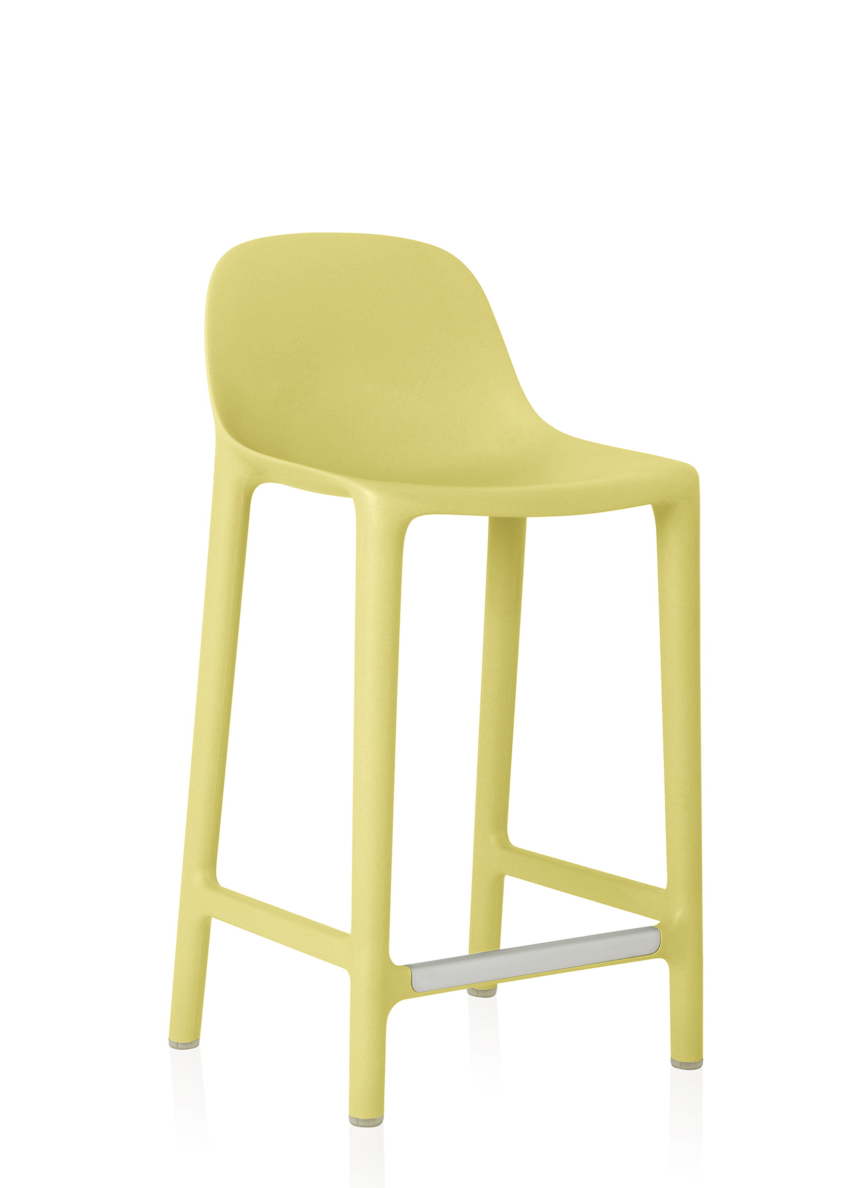 Broom Counter Stool Tabouret Jaune beurre Emeco