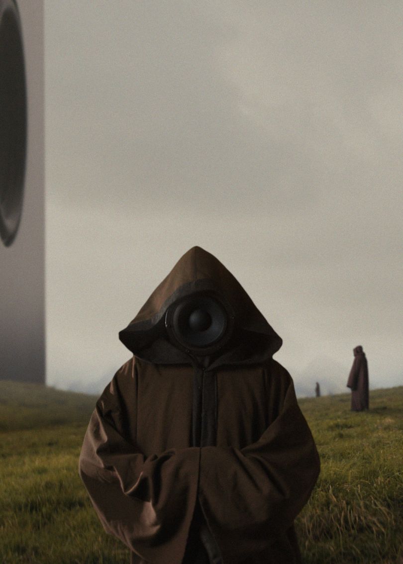 Haut-parleur Brutalist transparent