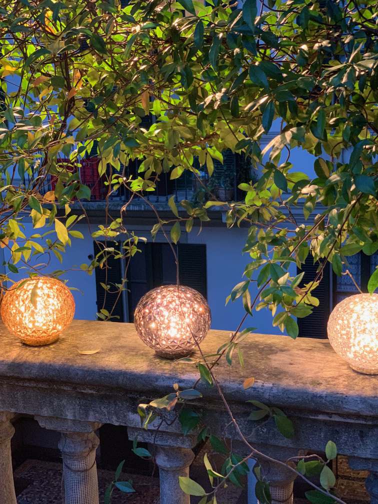 Mini Planet LED Akku Lampe de table Kartell Teint par fumée