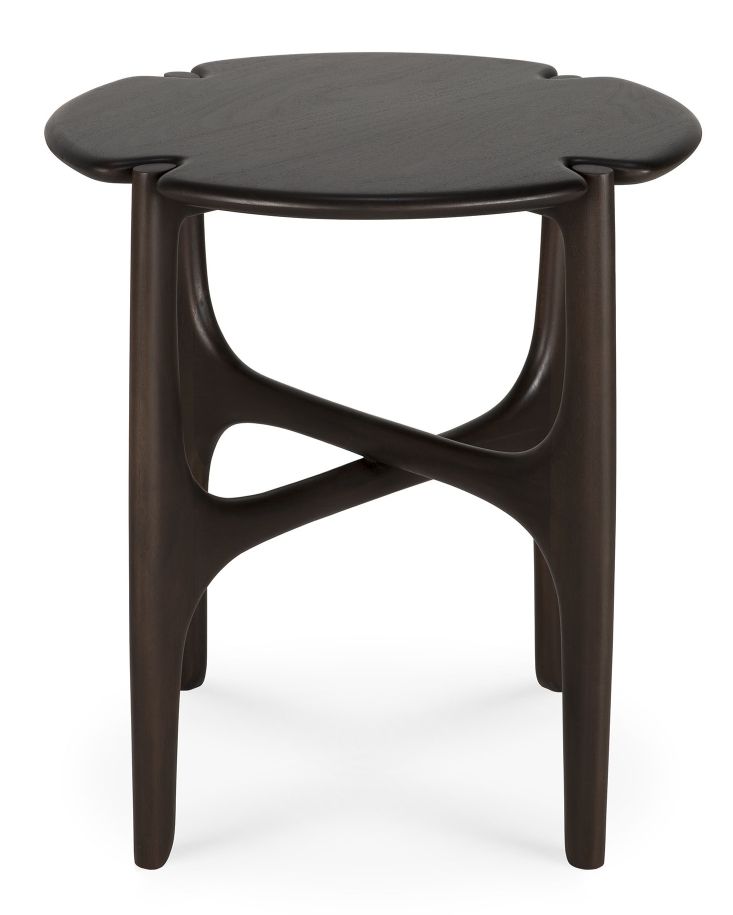 PI Table d'appoint acajou laqué marron foncé Ethnicraft