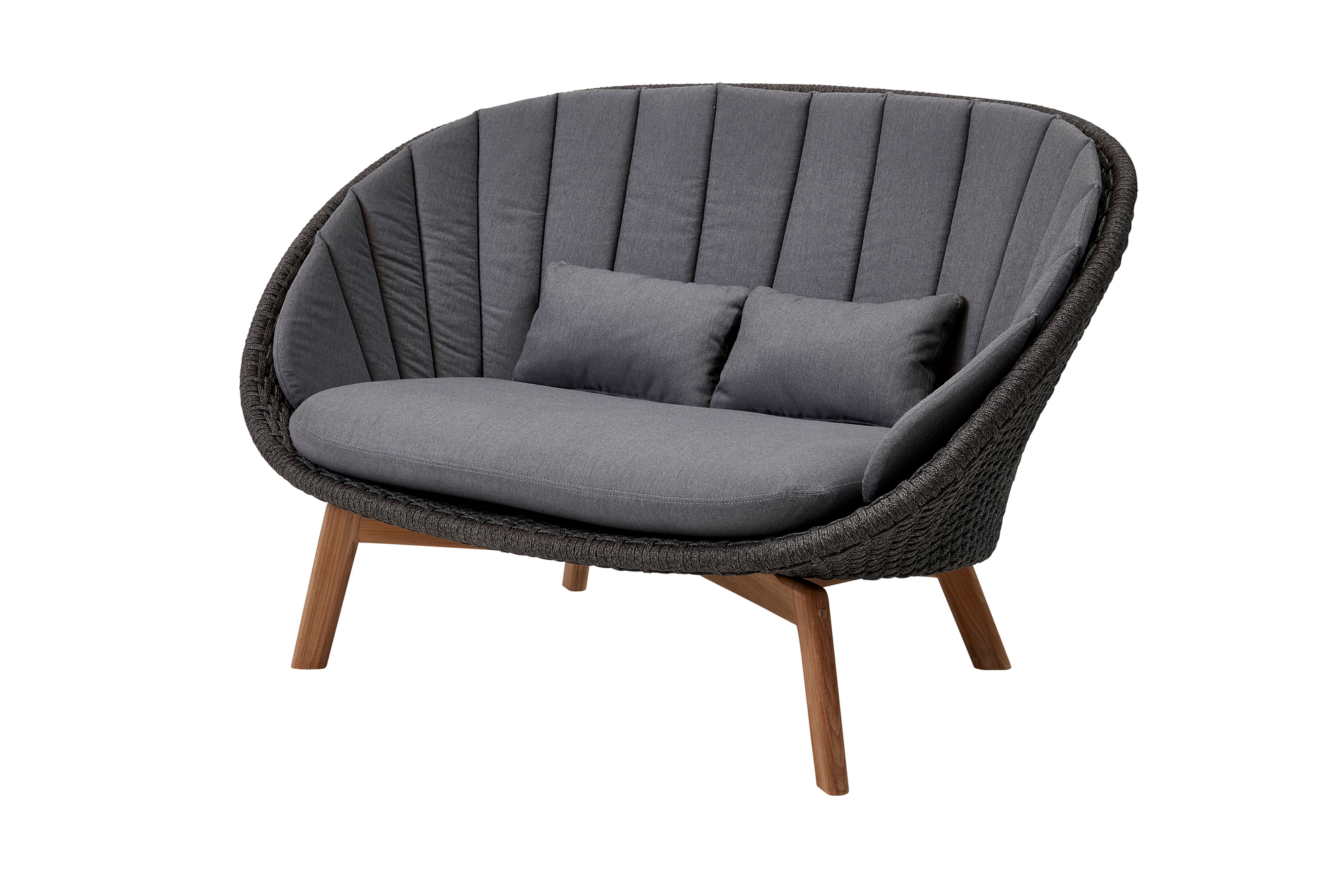 Peacock Outdoor Coussin pour Canapé 2 places Cane-Line gris