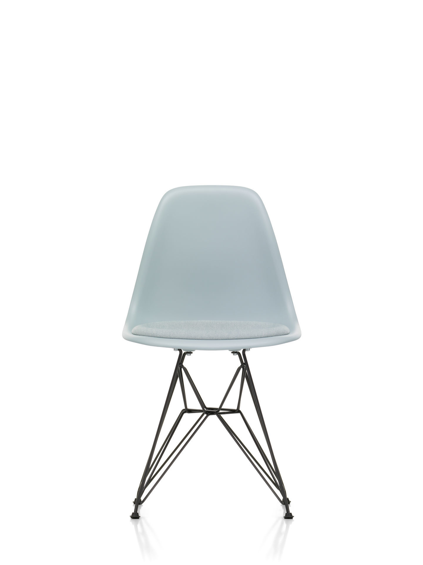 Eames Plastic Side Chair DSR chaise avec coussin d'assise Vitra