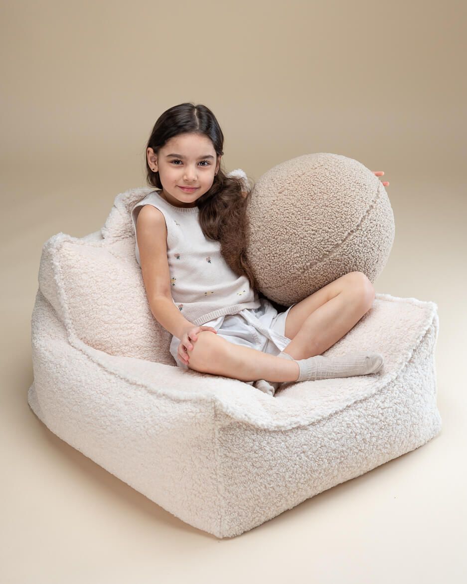 Fauteuil-sac en tissu Teddy Wigiwama