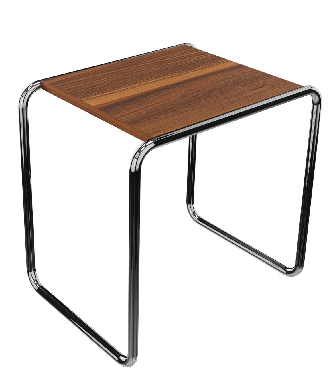 B 9 b Table d'appoint NOISET MASSIF HUILE / CHROME Thonet OFFRE SPECIALE
