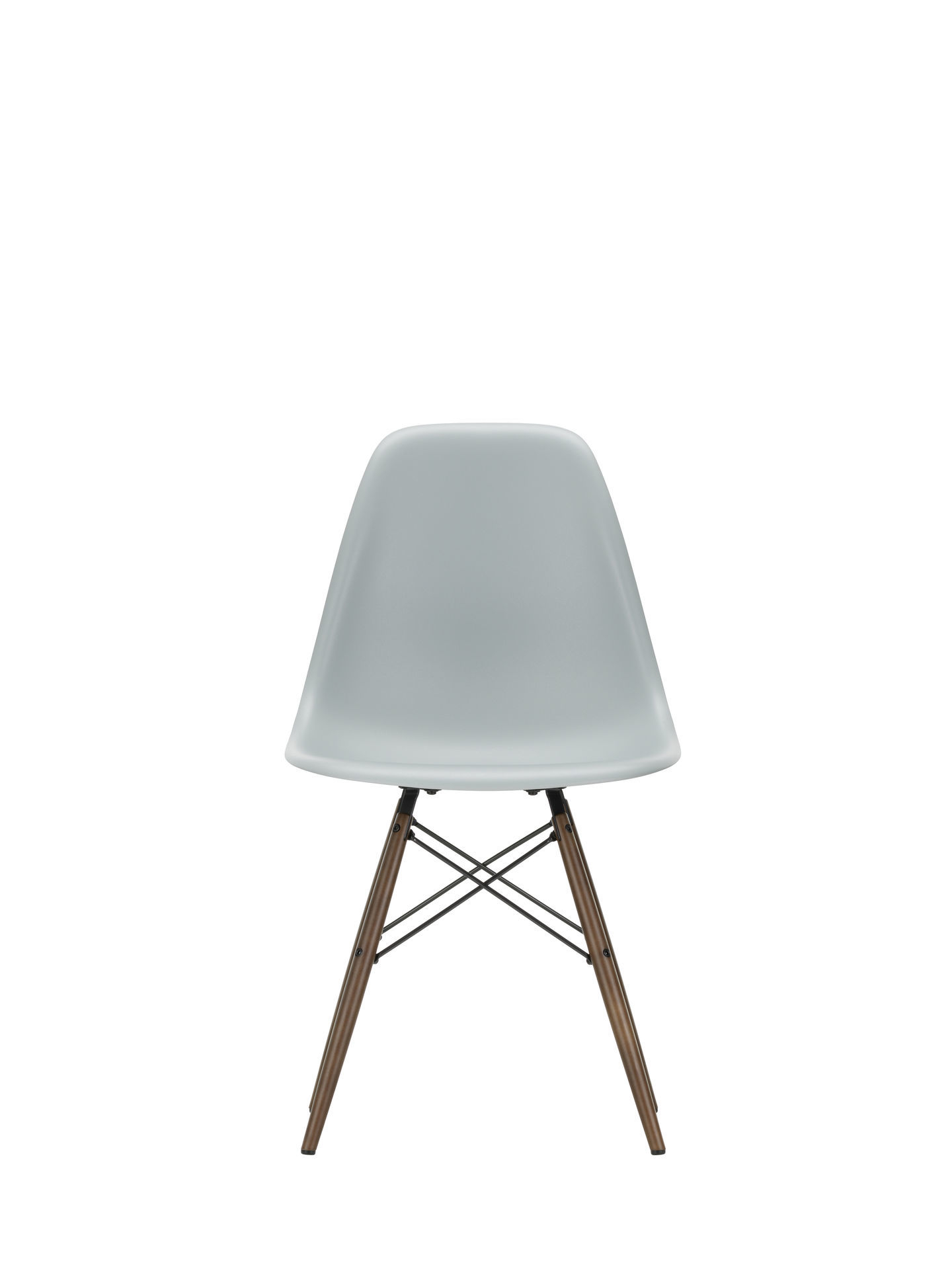 Eames Plastic Side Chair DSW Chaise Vitra Frêne couleur miel - Granite gris
