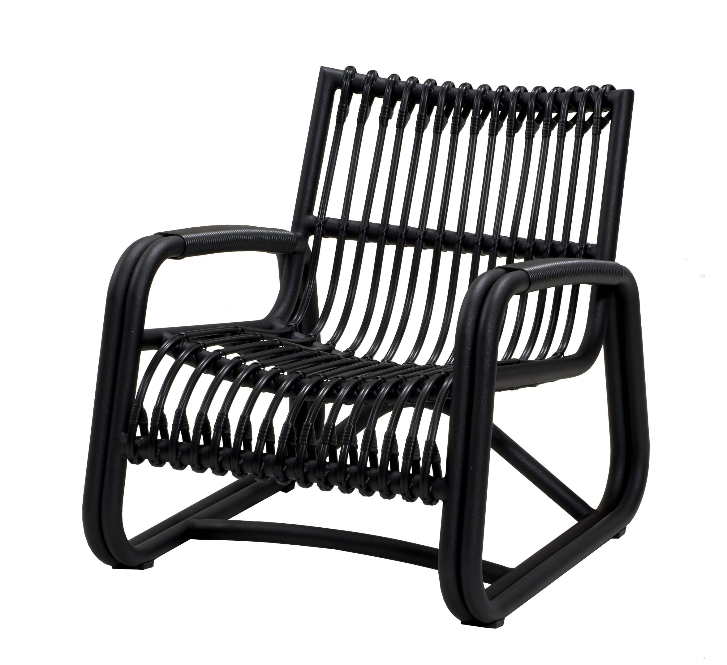 Curve Outdoor Lounge chaise Gris lave  Cane-Line
