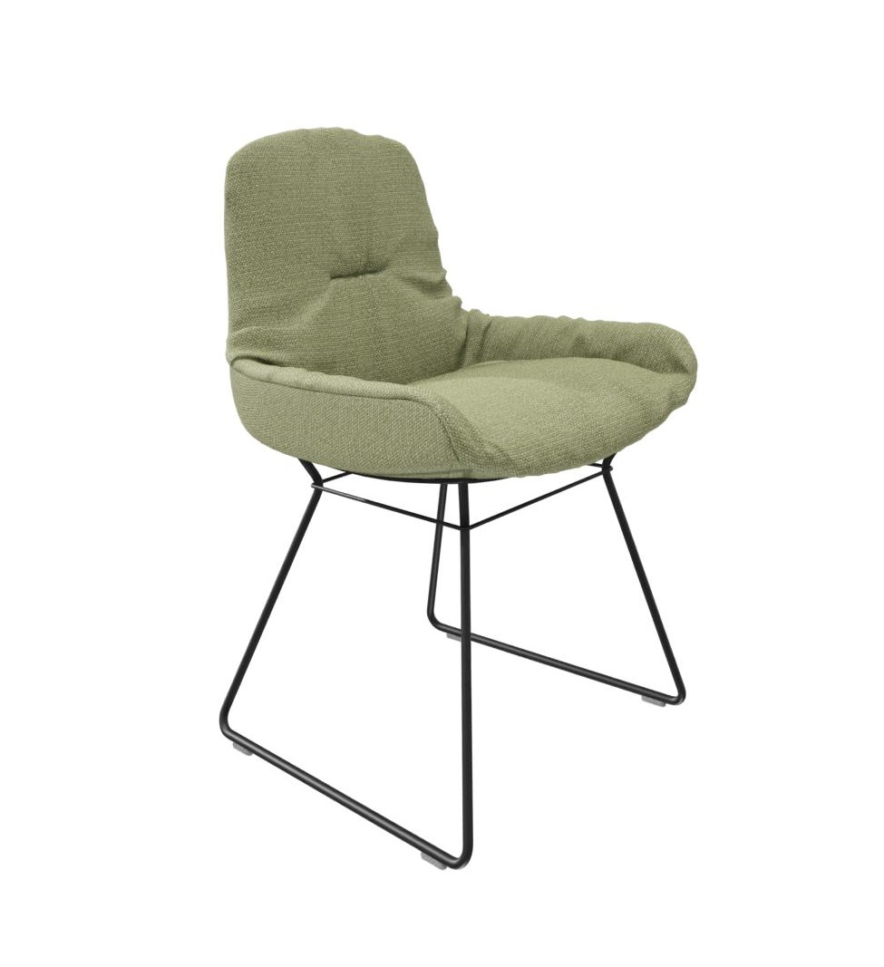 Chaise Leya accoudoir bas tissu Safire Freifrau Manufaktur AVANTAGES