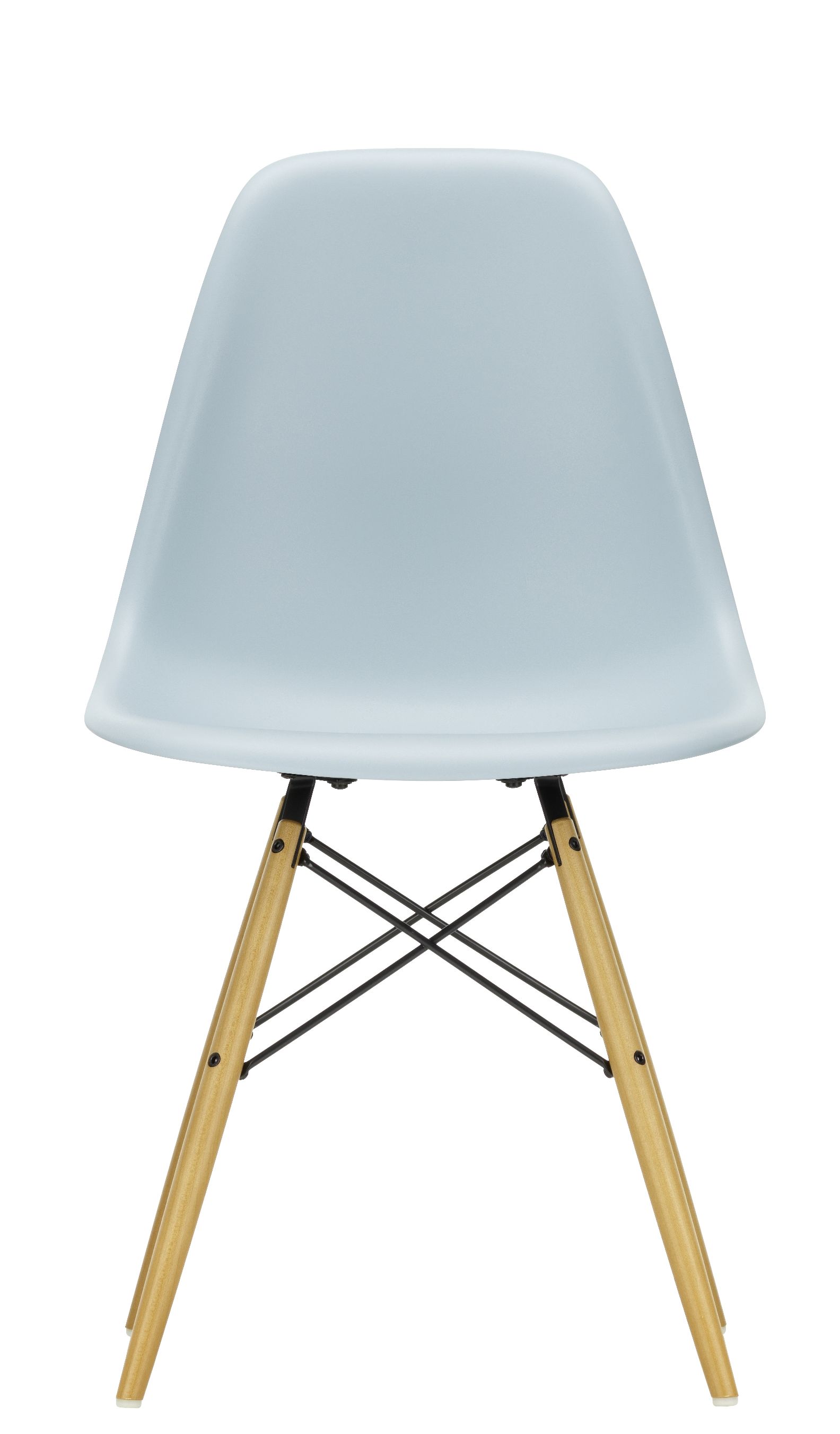 Chaise d'appoint Eames en plastique DSW Chair JAUNE ÉRABLE / GRIS GLACÉ Vitra OFFRE SPECIALE