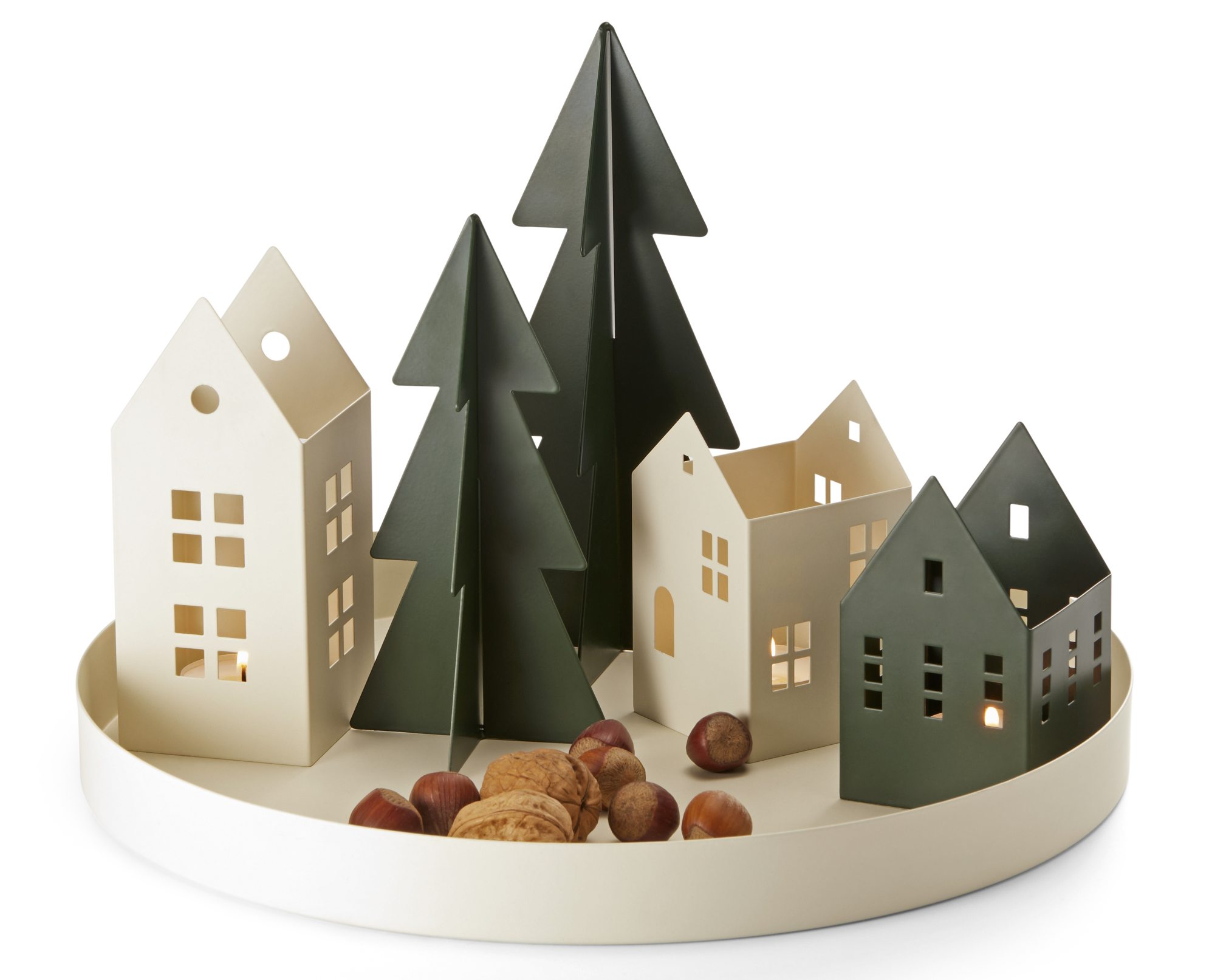 Le Quartier Village de Noël en acier Philippi