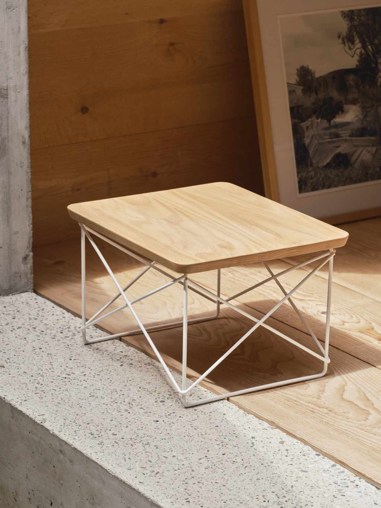 Occasional Table LTR Table d'appoint HPL châtaignier Vitra NOUVELLE VERSION 
