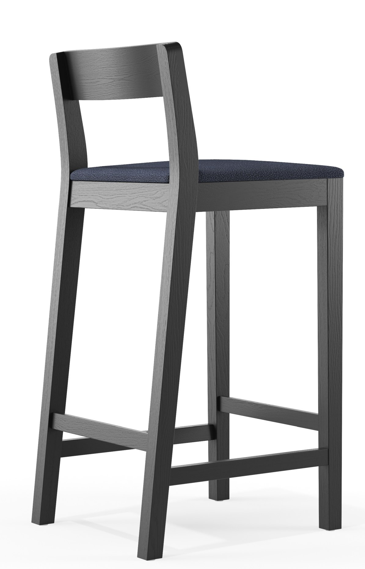Sit tabouret de bar en bois avec coussin d'assise Zeitraum