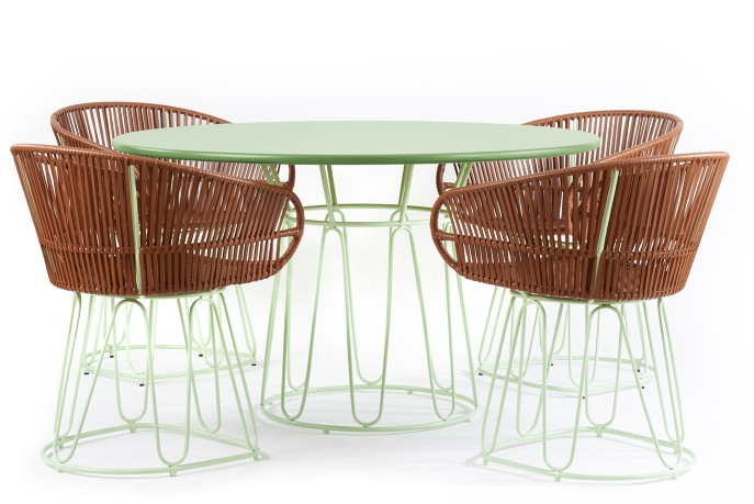 Circo Dining Table Table de salle à manger d'extérieur ames Vert pastel - Vert pastel