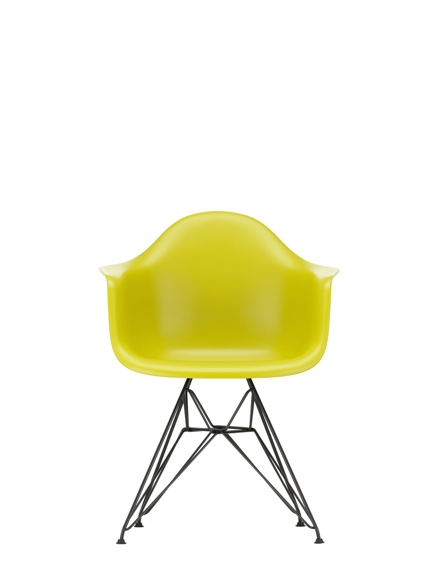Vitra Eames Plastic Arm Chair DAR Chaise Vitra Chromé - Bleu mer