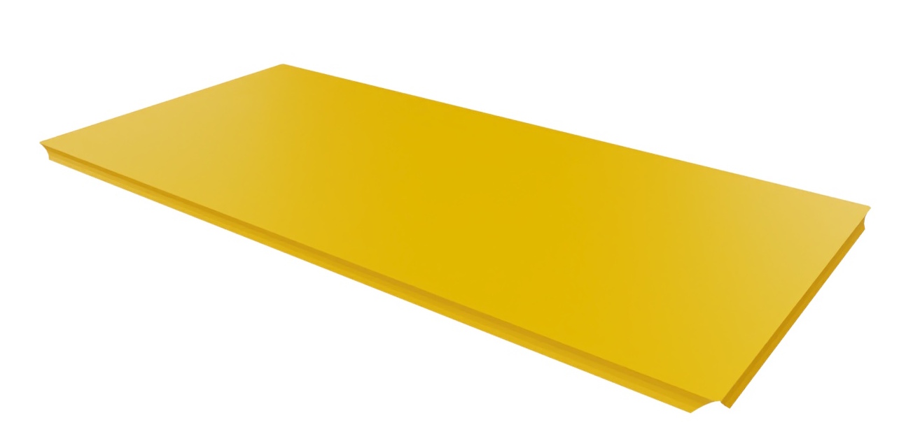 USM Haller pièces détachées métalliques élément de garniture jaune 75 x 50 cm