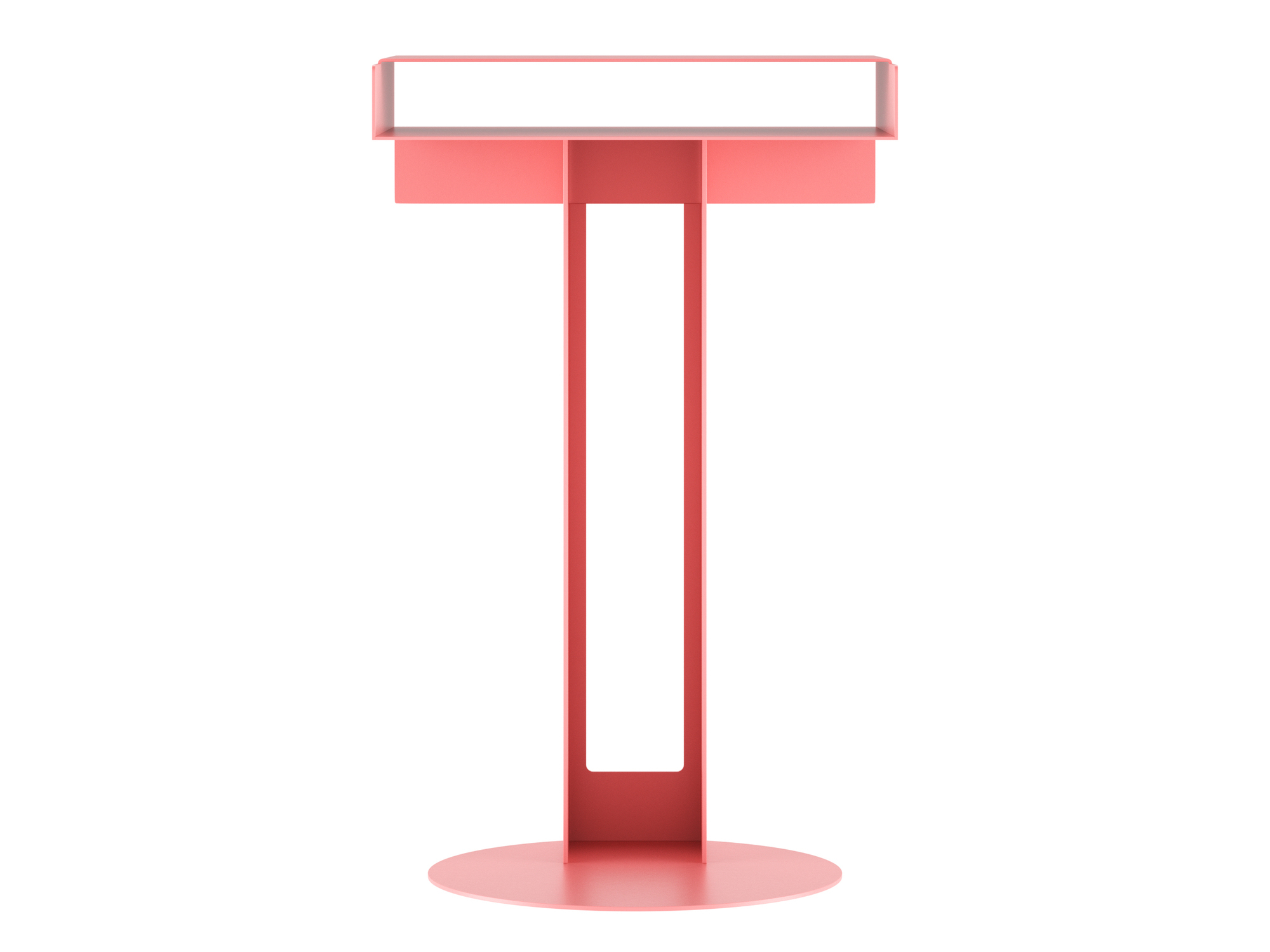 Meta Side Table Beistelltisch in Rose von New Tendency: Moderner, minimalistischer Nachttisch für Schlafzimmer.