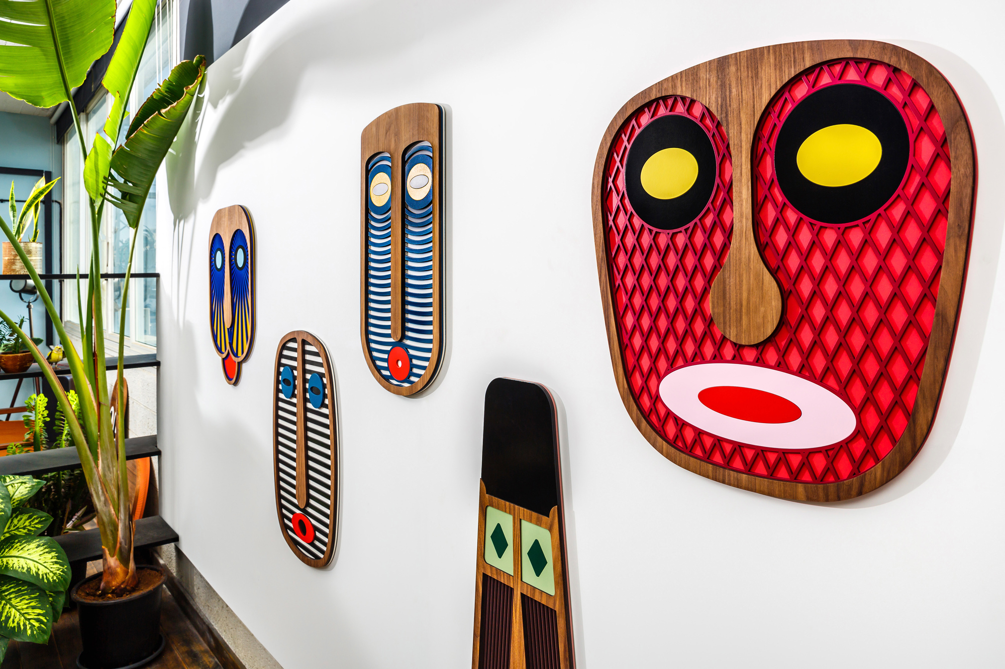 Modern African Mask #4 Décoration murale Umasqu OFFRE SPECIALE