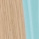 Chêne/Turquoise