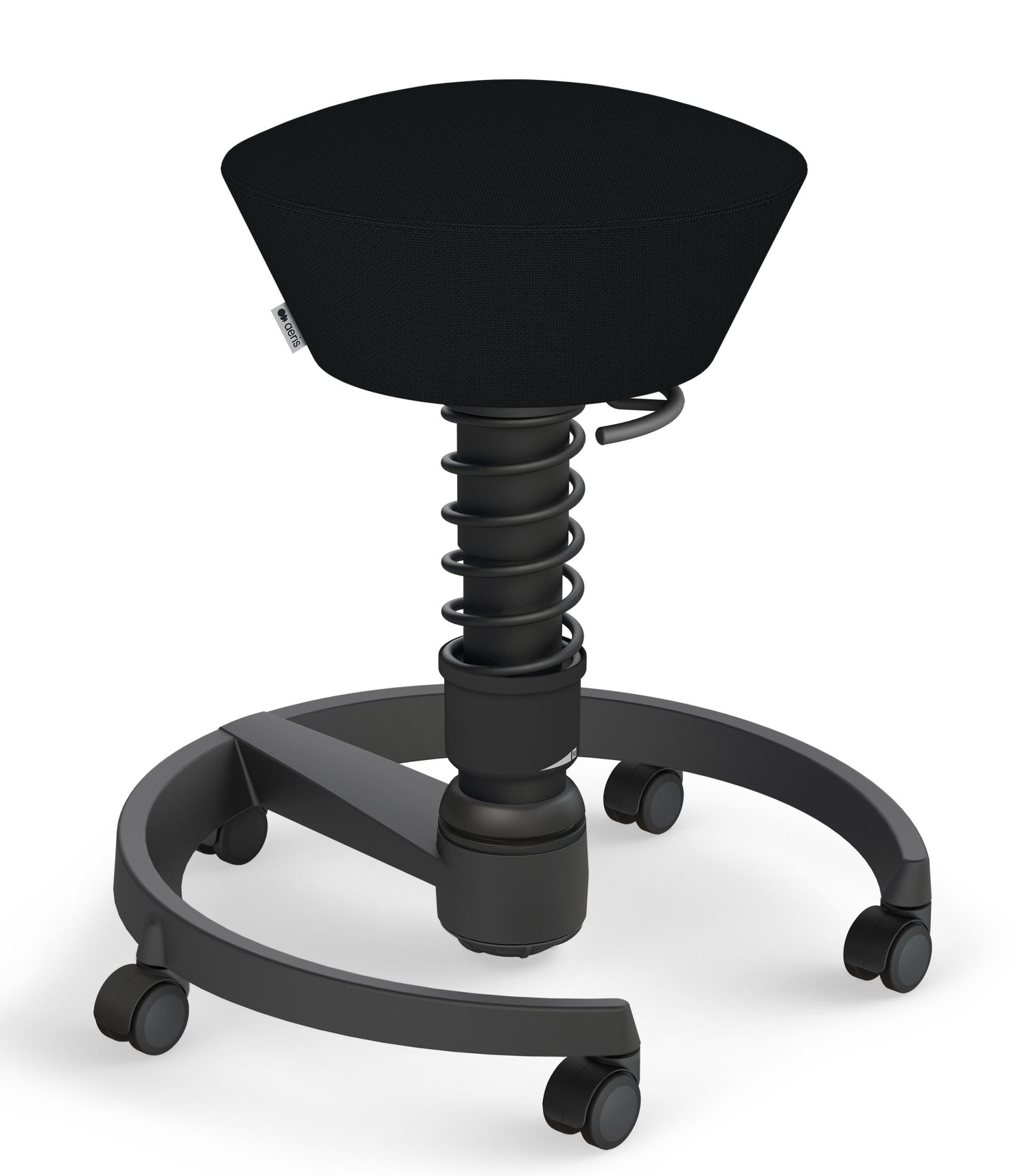 Swopper Noir Tabouret sur roulettes Aeris Modèle en promotion 