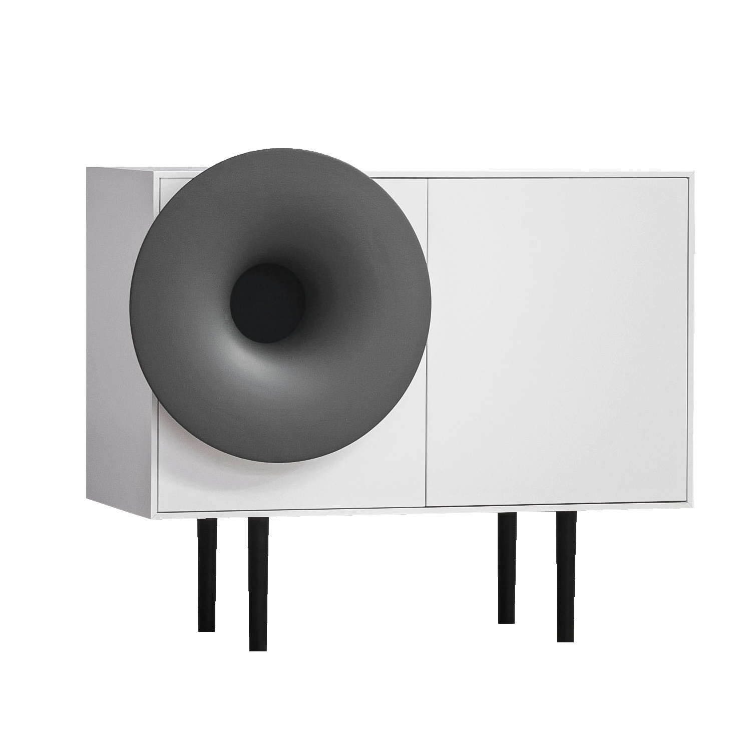 Buffet Caruso Blanc / Gris trompette Miniforms