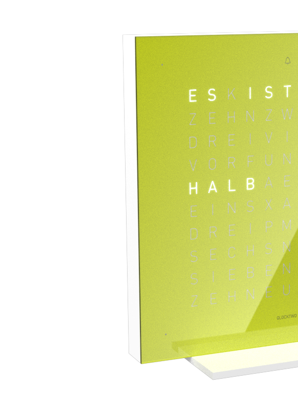 Boîtier pour horloge de table Earth 13.5 Allemande QLOCKTWO