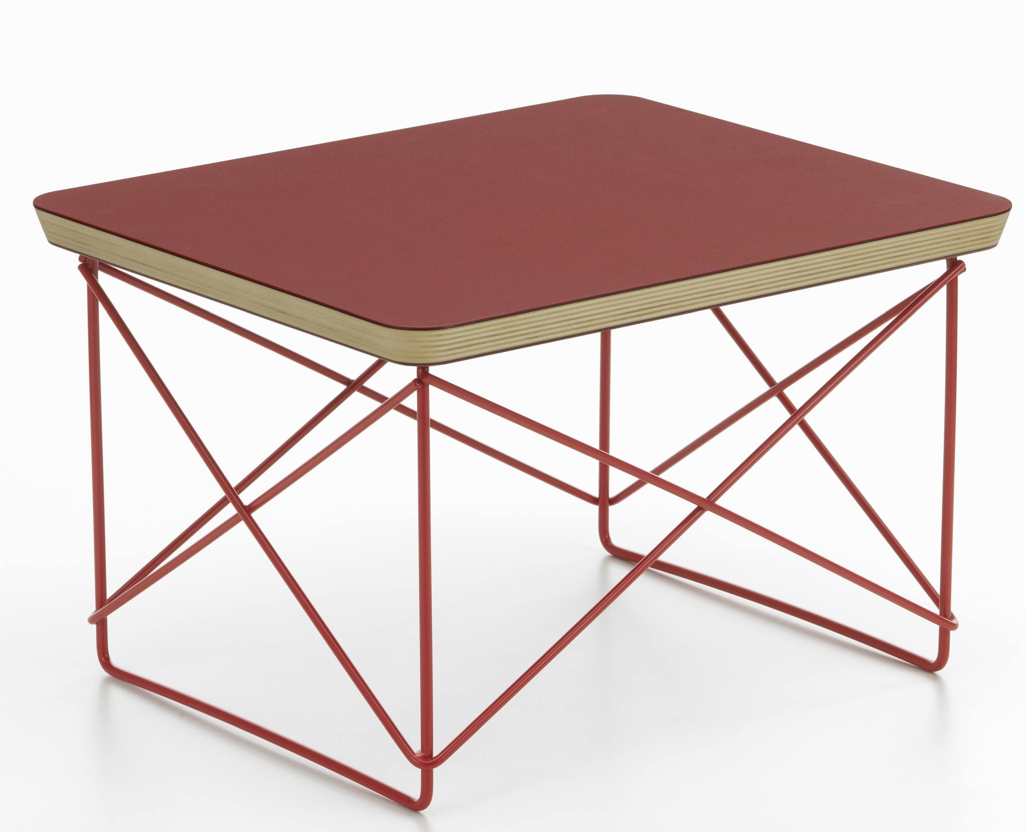 Occasional Table LTR Table d'appoint Linoléum Dark brick Vitra 