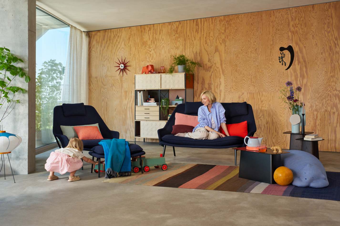 Slow Chair Fauteuil en tissu Vitra 