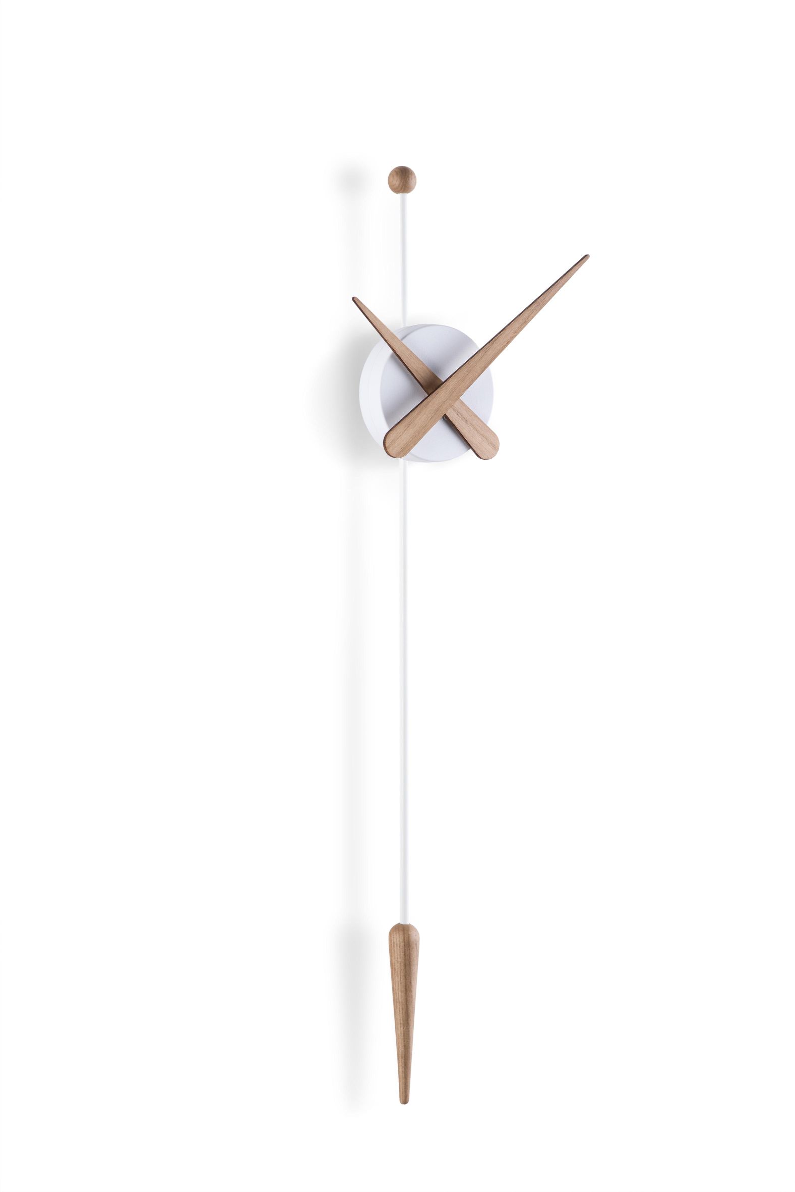 Punta horloge murale chêne/blanc nomon