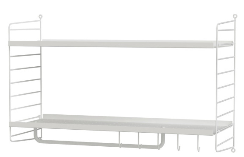 String Système de rayonnage mural des couloirs D String Furniture