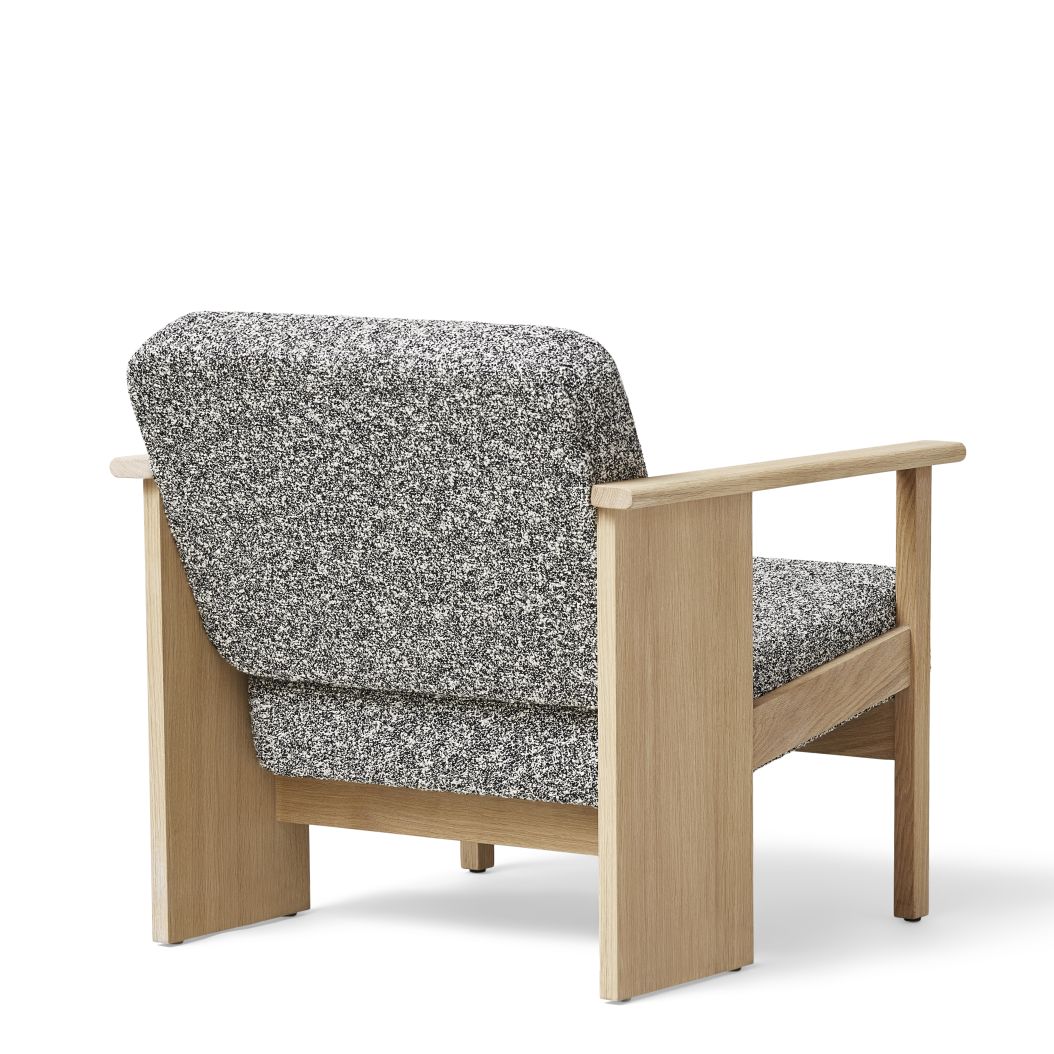 Block Lounge fauteuil blanc huilé Form & Refine 