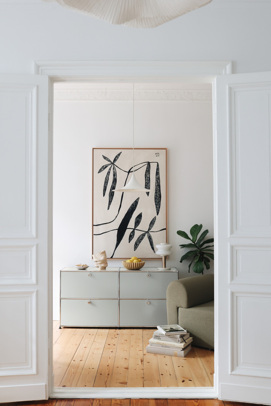 USM Haller Sideboard E2 buffet avec 4 portes pliantes