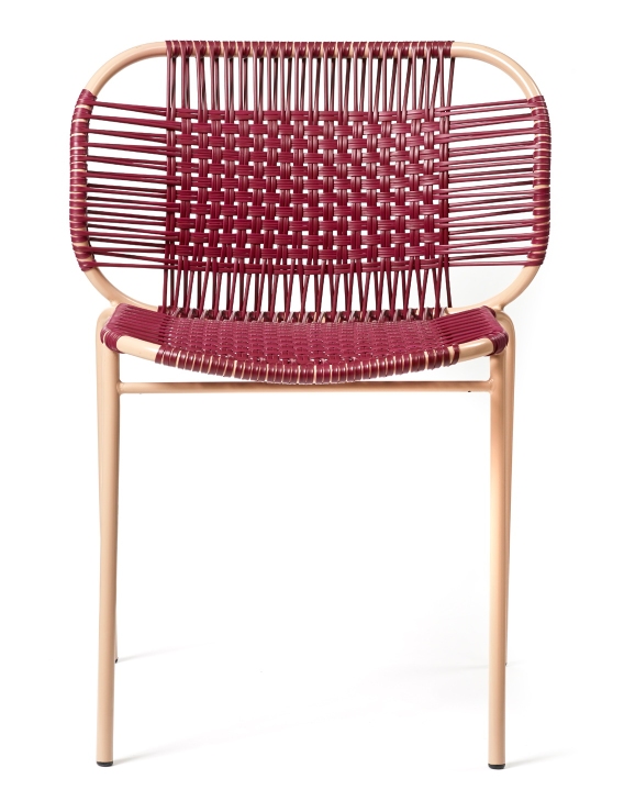 Cielo Stacking Chair Chaise empilable Outdoor ames Rouge - Pink sand