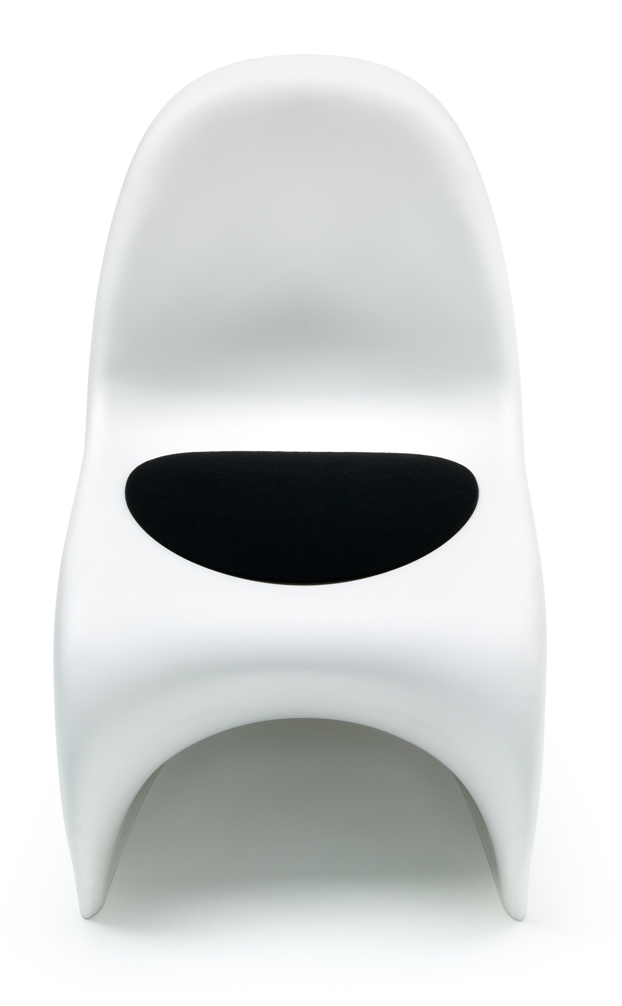 Coussin de siège - Feutre Vitra Panton Chair Noir Hey Sign