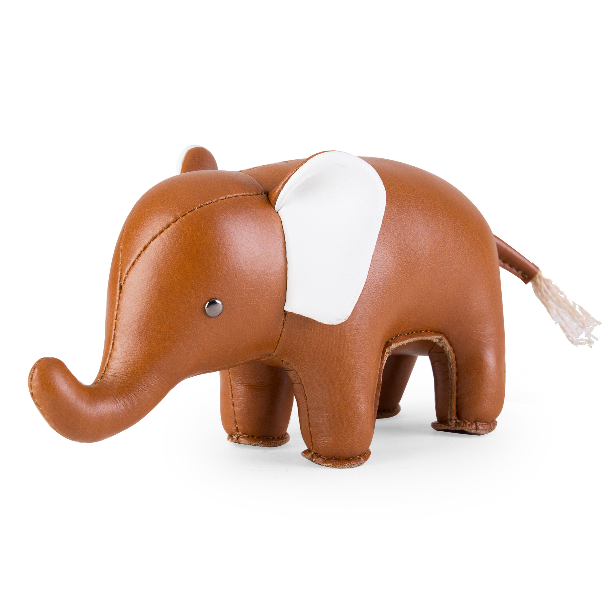Presse-papiers Classic Eléphant Tan/Blanc Züny