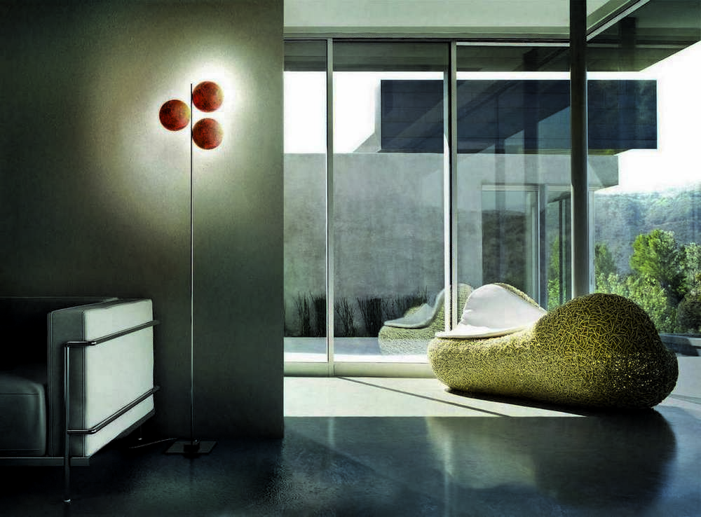 Lederarm F3 lampe à pied Catellani & Smith