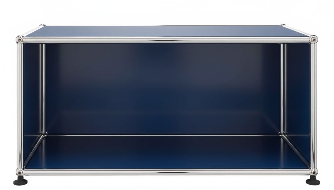 USM Haller Lowboard Open Steel Blue