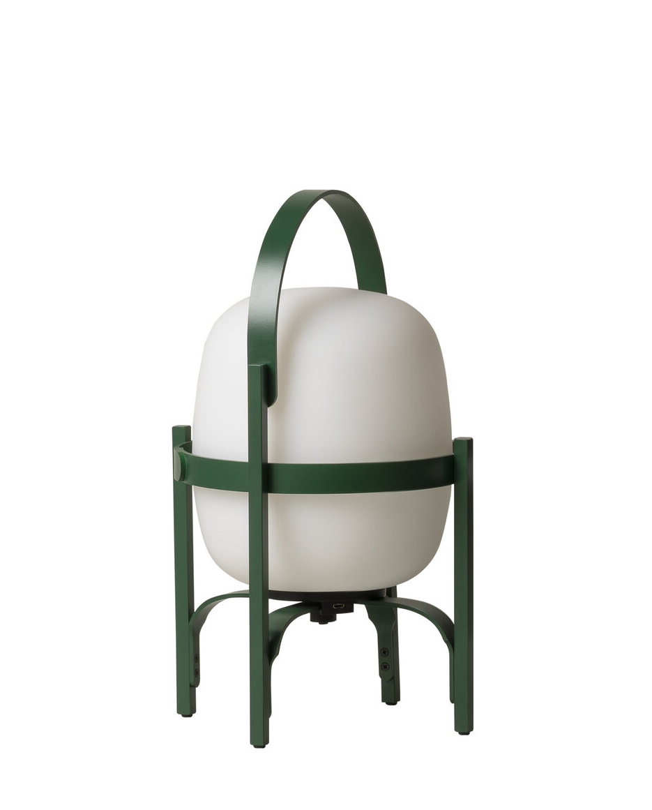 Cestita Alubat Lampe de table English Green Santa & Cole