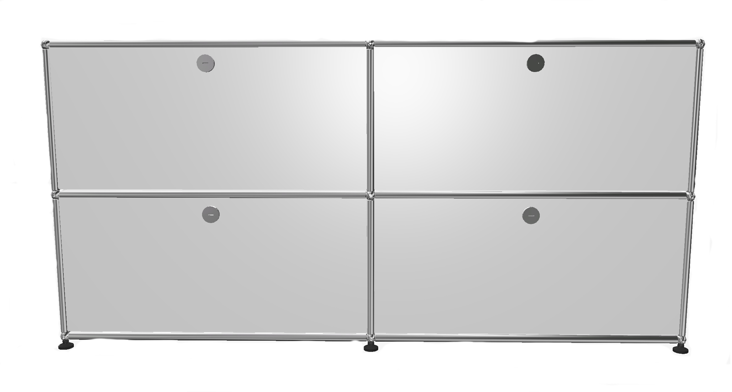 USM Haller Buffet 4 dossiers Blanc pur - FAST DELIVERY