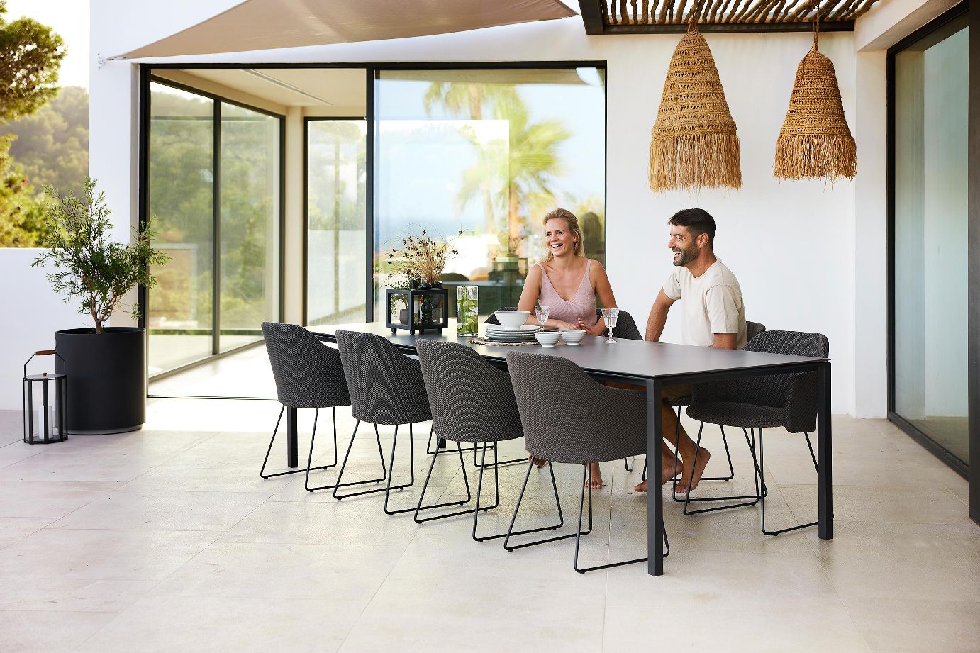 Jardinière de culture moyenne d'extérieur Cane-Line