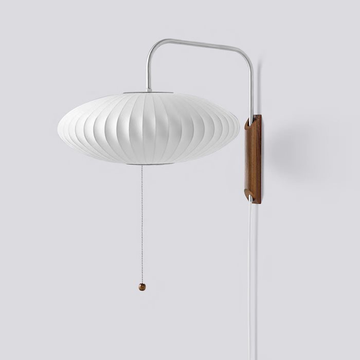 Nelson Wall Cabled Lamp Wandleuchte mit Saucer Schirm, moderne Innenbeleuchtung für die Wand.