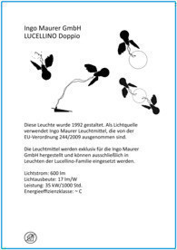 Lucellino Doppio Appliques LED Ingo Maurer