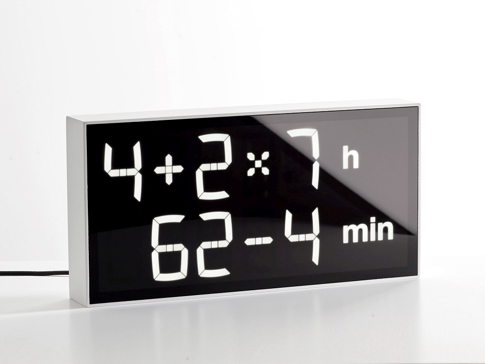 Digital clock LED Horloge numérique / Horloge de table Albert Clock Blanc