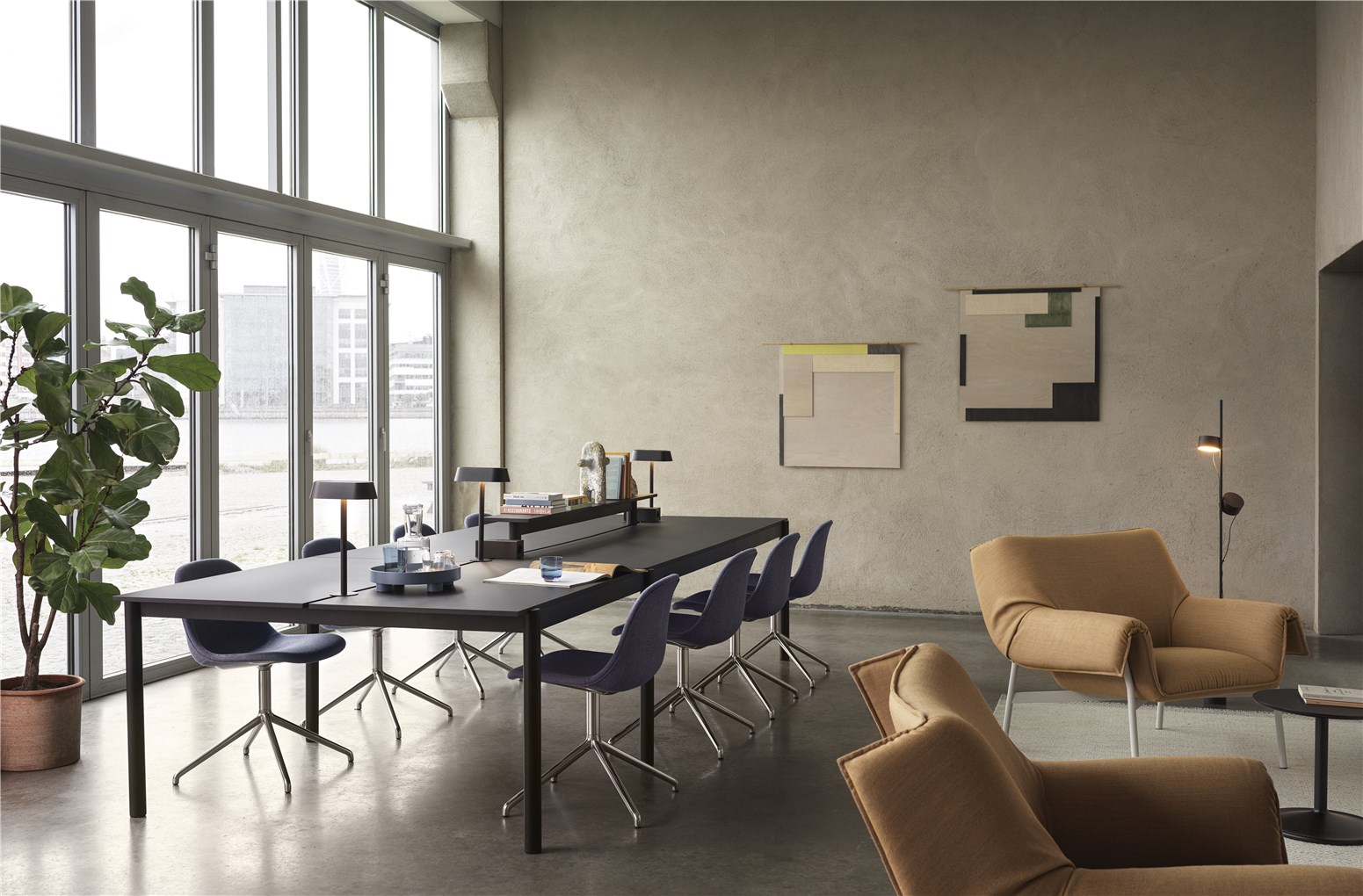 Post Floor Lamp Lampadaire Muuto