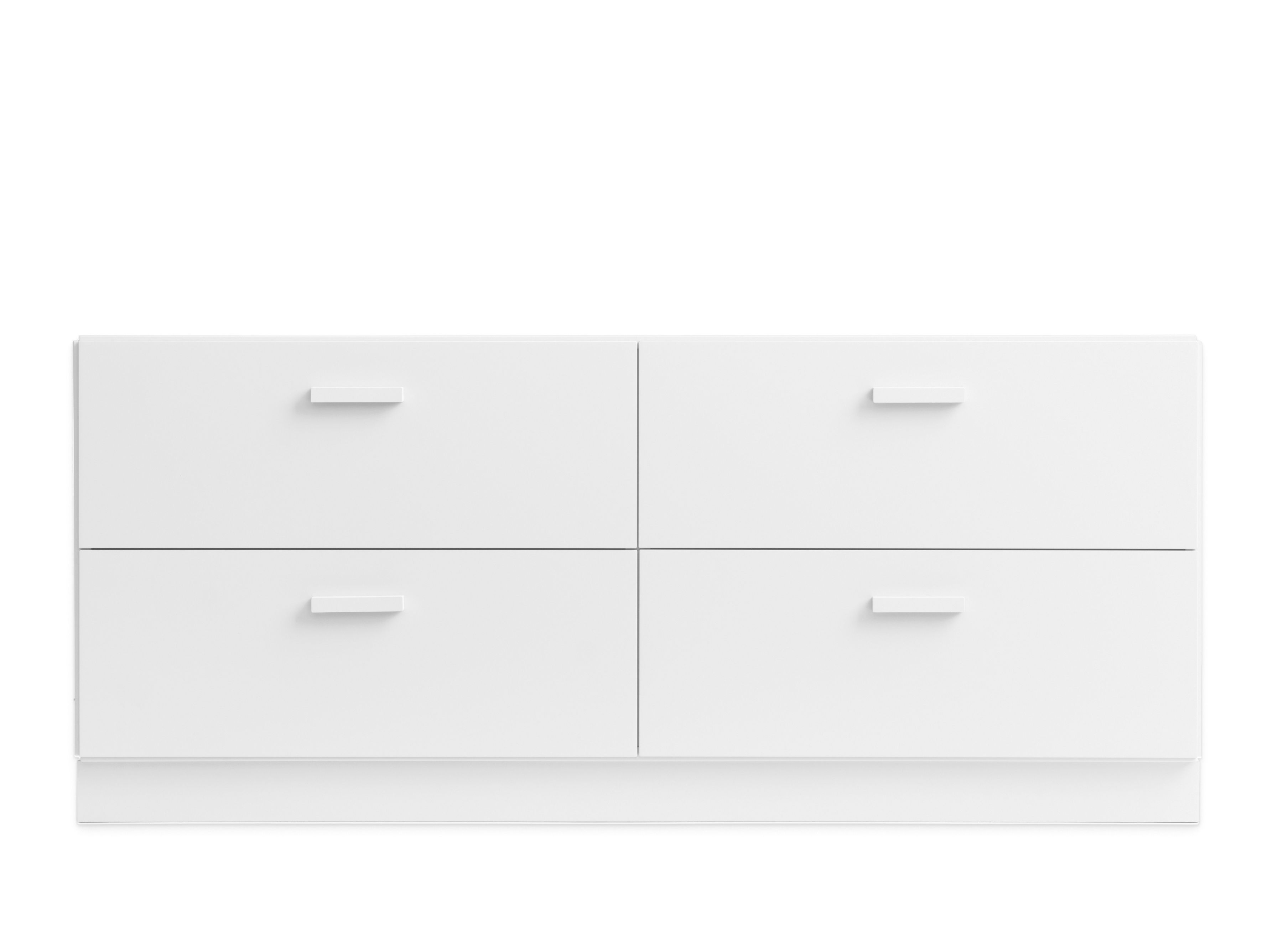 Relief Commode basse avec socle blanc String Furniture