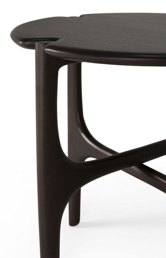 PI Table d'appoint acajou laqué marron foncé Ethnicraft